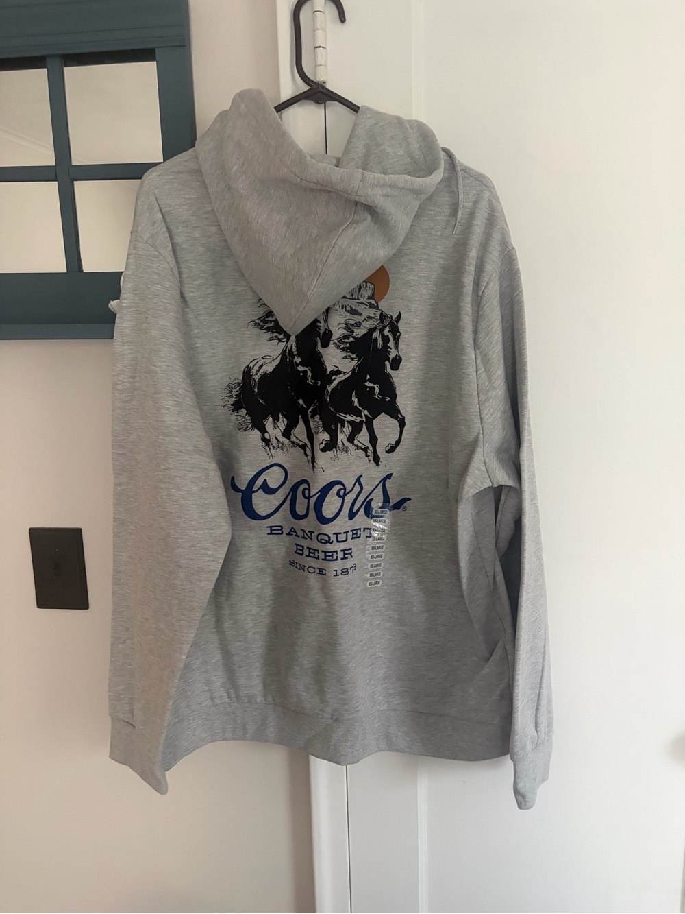 Classic Gray Coors Men's Hoodie Sweatshirt
